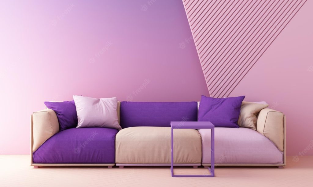 sofa morado